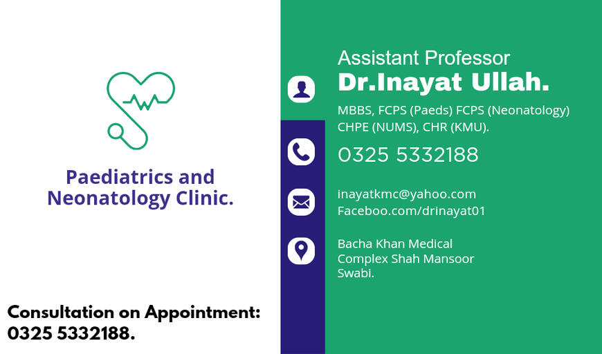 Dr Inayat Ullah Neonatologist Swabi
